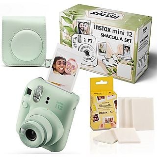 Aparat FUJIFILM Instax mini 12 Shacolla Set (etui + ramki Shacolla) Zielony