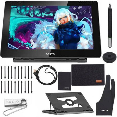 Tablet graficzny BOSTO BT-16HDT + etui i rękawiczka