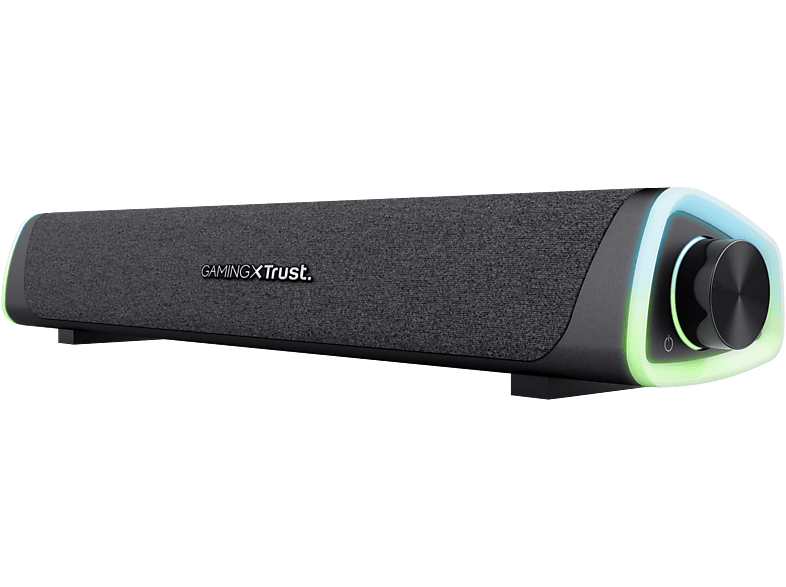 TRUST GXT 620 Axon soundbar RGB világítással, 3,5mm jack, USB tápellátás, fekete (24482)