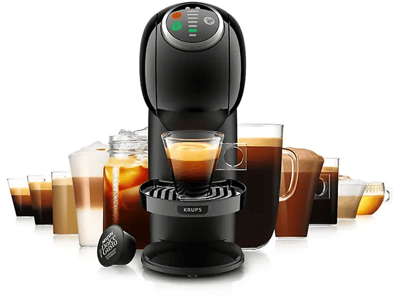 KRUPS KP340810 Dolce Gusto Genio S Plus Kapszulás kávéfőző, 0.8l, 1500W, 15 bar, fekete