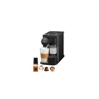 Cafetera de cápsulas - Nespresso® De'Longhi Lattissima One EN510.B, Sistema Thermoblock, 1450W, 19bar, 1 l, depósito leche, Apagado automático, Negro