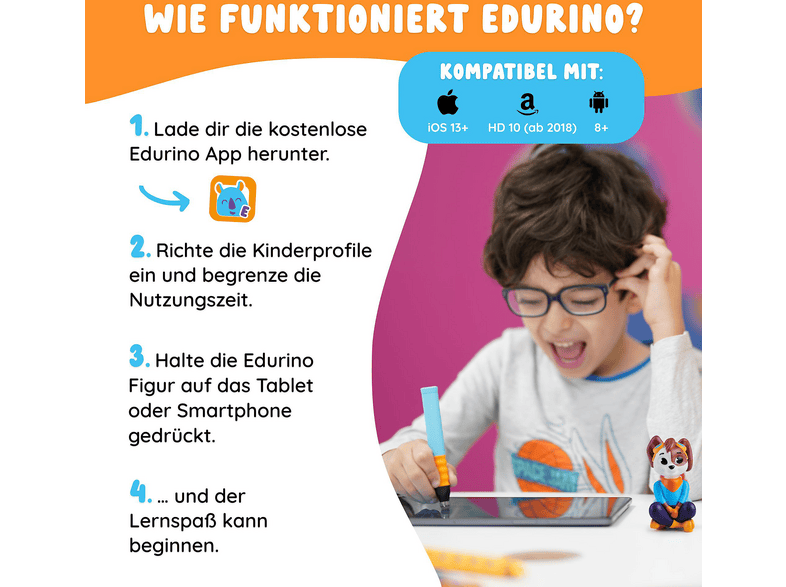 EDURINO Figur Juki - Kreativität & Malen Digitales Lernspiel, Mehrfarbig — Foto 4 von 4