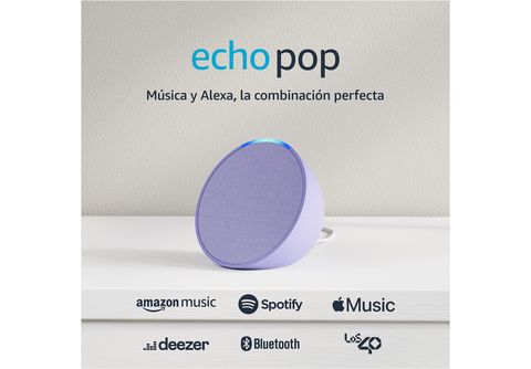 Altavoz inteligente   Echo Pop, Bluetooth con Alexa de sonido  potente y compacto, Lavanda