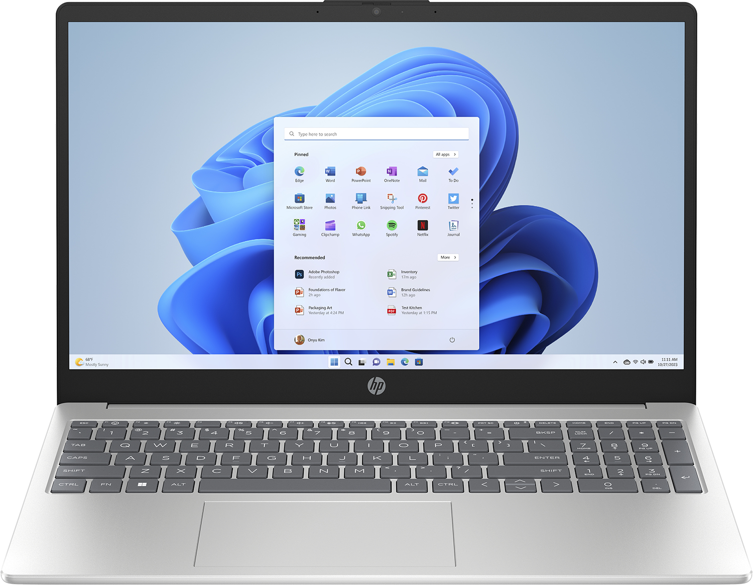 HP 15-FC0075ND - 15.6 inch - AMD Ryzen 7 - 16 GB - 1 TB