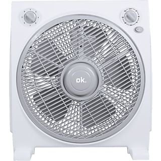 Ventilador de sobremesa - OK OFF 304523 , 45 W, 3 velocidades, Temporizador, 5 aspas, Blanco