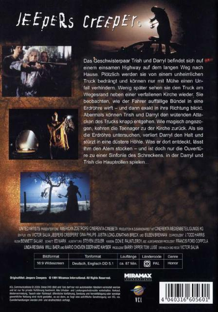 JEEPERS CREEPERS DVD