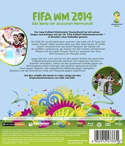FIFA WM 2014 DVD-Cover, mit der deutschen Nationalmannschaft und Details zum Ereignis.