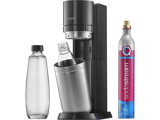 SODASTREAM Duo - Machine à eau gazeuse (Noir/Argent)