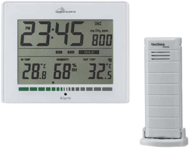 TECHNOLINE MA10402 beltéri levegőminőség mérő, Mobile Alerts okosotthon rendszerhez