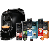 TCHIBO CAFISSIMO Pure + 60 Kapseln (Espresso,  Filterkaffee, Caffè Crema) Kapselmaschine Schwarz