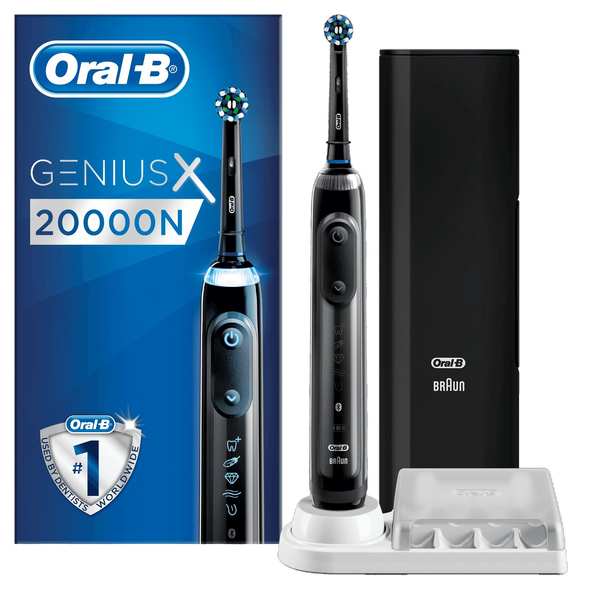Szczoteczka elektryczna ORAL-B Genius X 20000N Czarna