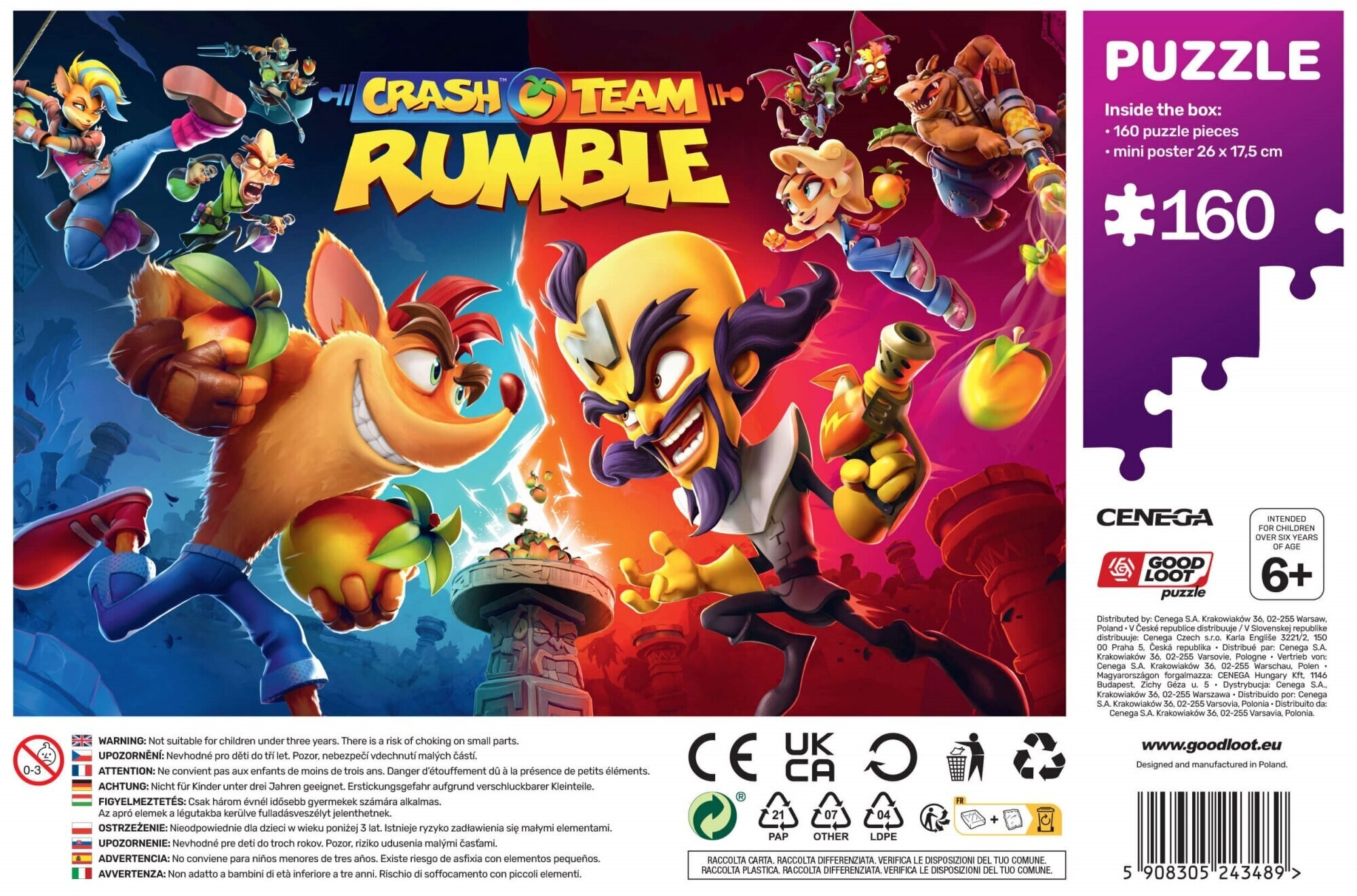 Puzzle GOOD LOOT Crash Team Rumble (160 elementów)
