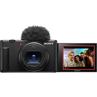 SONY ZV-1 II Kompaktkamera für Vlogging, 20.1MP, 1 Zoll Sensor, 18-50mm f1.8-4.0, 24B/s, Augen-AF Tiere/Menschen, 4K30p, Schwarz