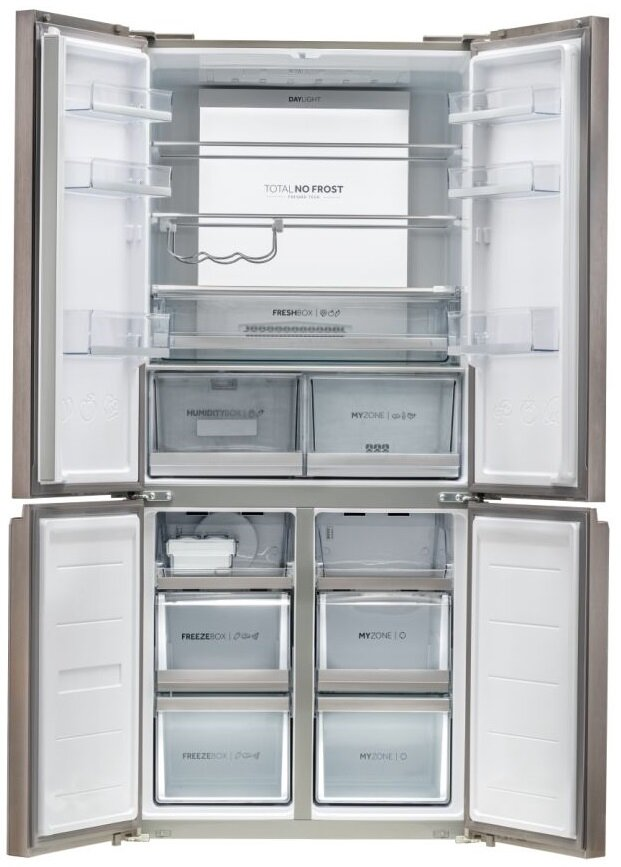 Etykieta energetyczna dla lodówki JOCEL, pokazująca klasę efektywności energetycznej F i zużycie energii.