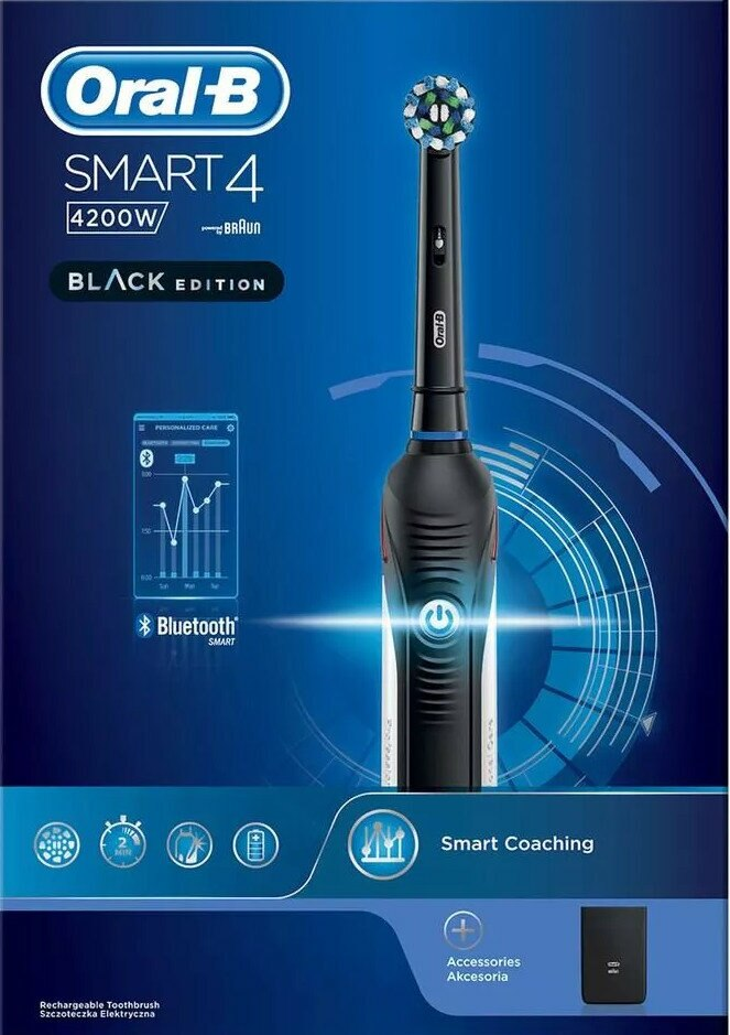 Szczoteczka elektryczna ORAL-B Smart 4 4200 Czarna
