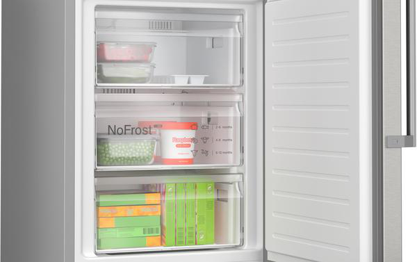 BOSCH KGN39AIAT Serie 6 Kühlgefrierkombination (A, 363 l, 2030 mm hoch, Inox-antifingerprint)