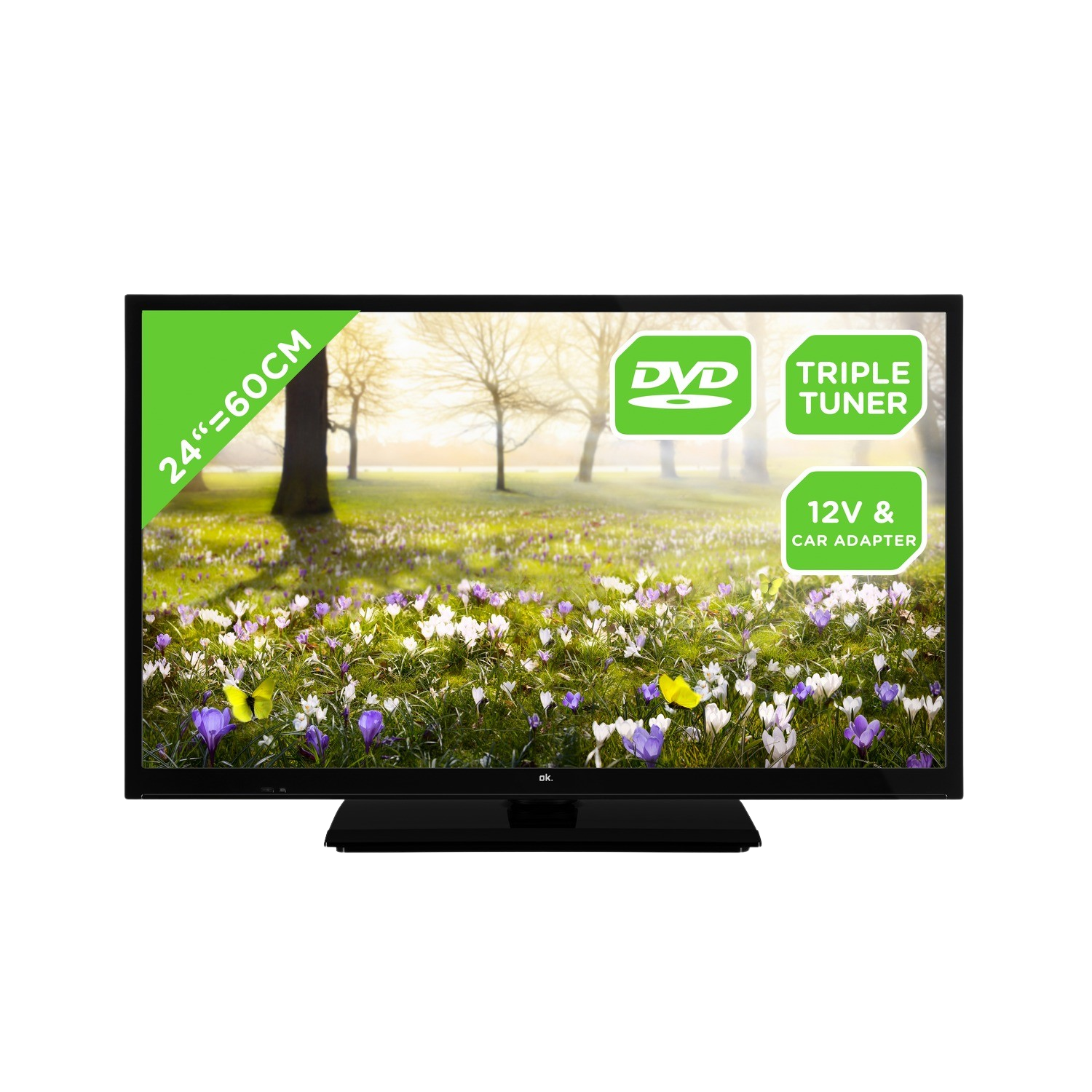 OK. OTV24H-5023V DVD 24" FULL LED HD-ready - HD ready - TV LED - 24 pouces