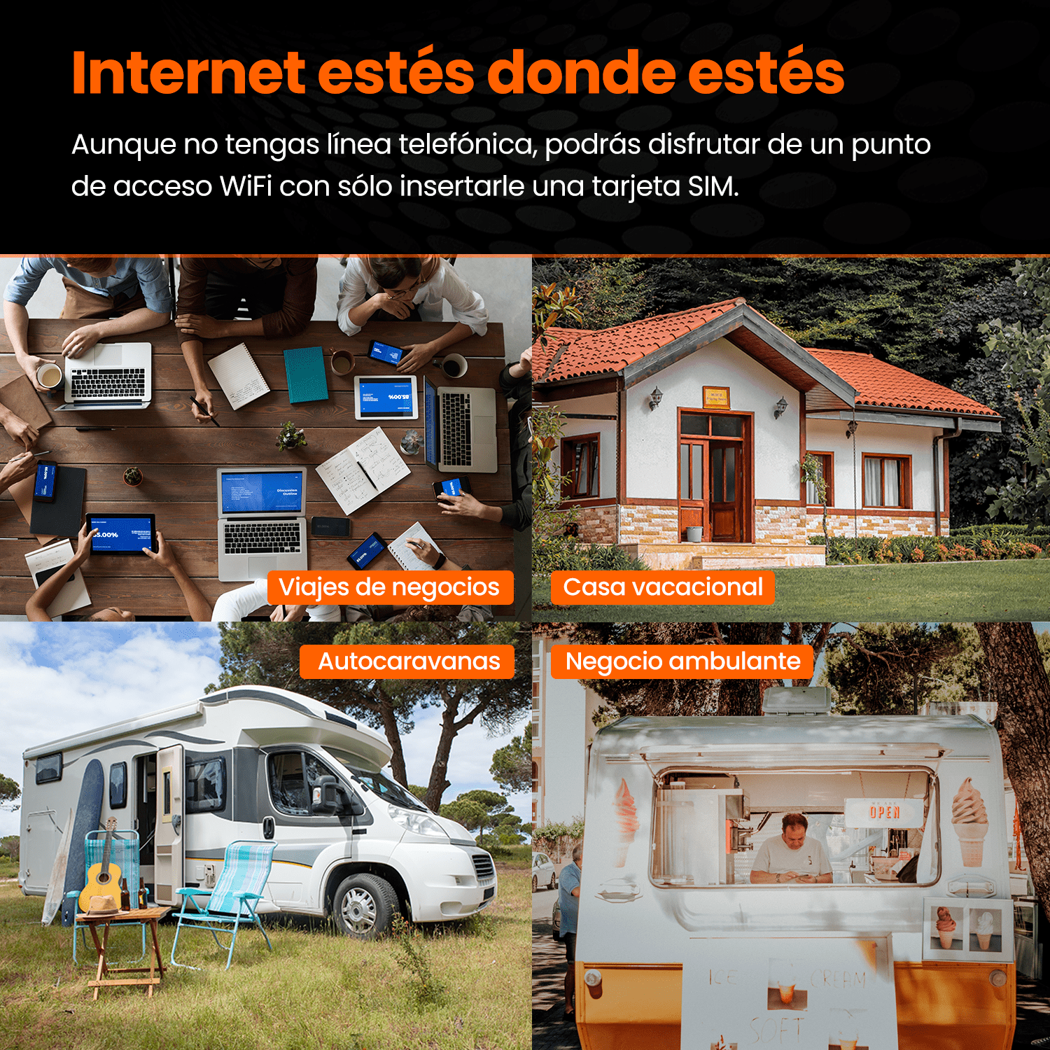 Router - Tenda 4G185, 4G WiFi, Hotspot red, MiFi, LTE 150Mbps, Hasta 10 Horas, Tarjeta SIM, Negro