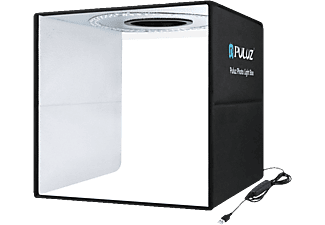 PULUZ PU5041B - Fotostudio mit integrierter LED Beleuchtung (Schwarz)