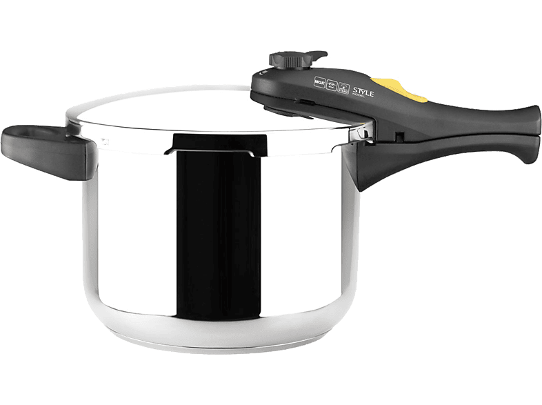 Olla express  Tefal Secure Trendy P2580703, 6 L, 2 programas, Cocción  rápida, Compatible con Inducción, Acero Inox., Verde