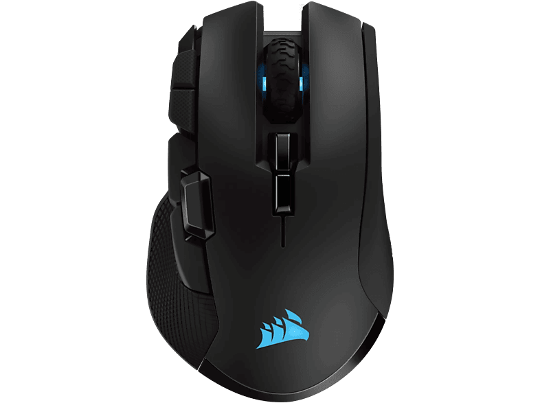 CORSAIR IRONCLAW RGB WIRELESS vezeték nélküli optikai egér, Bluetooth és 2,4GHz USB, fekete (CH-9317011-EU)