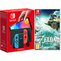 NINTENDO Switch Neonrot/blau (OLED Modell) + The Legend of Zelda: Tears of the Kingdom