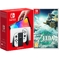 NINTENDO Switch Weiß (OLED Modell) + The Legend of Zelda: Tears of the Kingdom