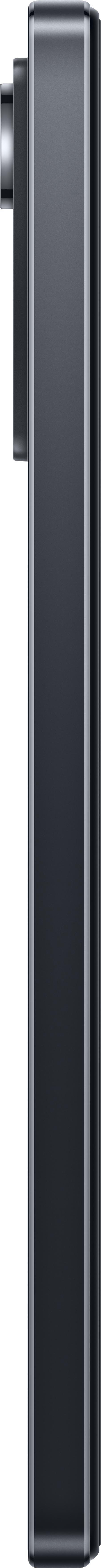 Ein schwarzes, rechteckiges iPhone-ähnliches Gerät, möglicherweise eine Powerbank, auf weißem Hintergrund.