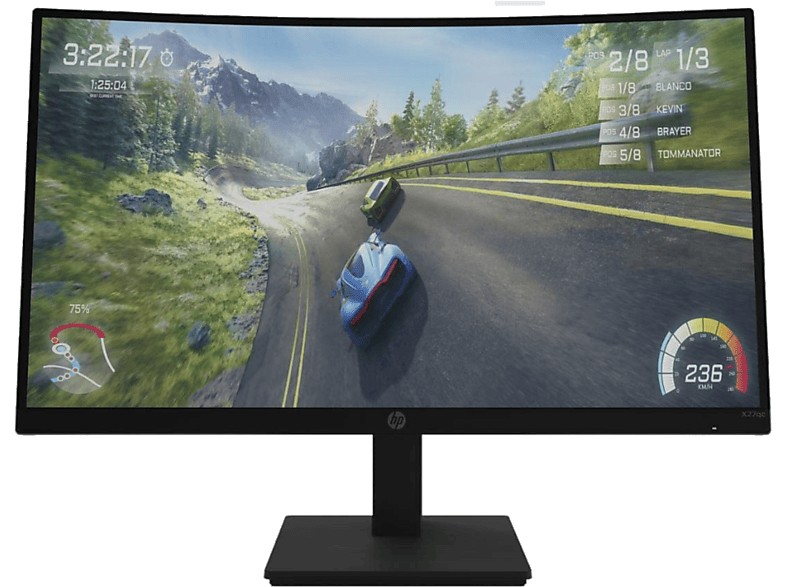 Monitor gaming - HP X27c, curvo, 27