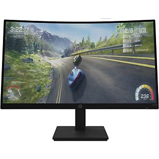 Monitor gaming - HP X27c, curvo, 27", Full HD, 1 ms, 165 Hz, 1 HDMI, EyeSafe®, Negro