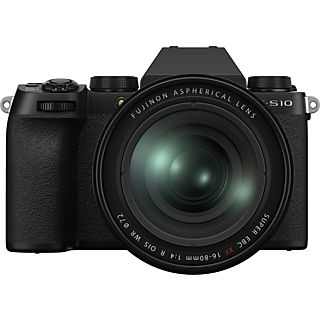 FUJIFILM Boîtier X-S10 + FUJINON XF16-80mm F4 R OIS WR - Appareil photo à objectif interchangeable Noir