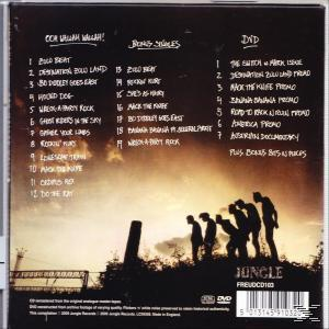 Rückseite einer DVD-Hülle mit Titellisten, Credits und Silhouetten von Personen. Das Jungle-Logo ist sichtbar.