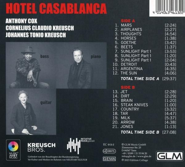 Kreusch,C.C./Cox,A./Kreusch,J.T. - Hotel Casablanca  - (CD)