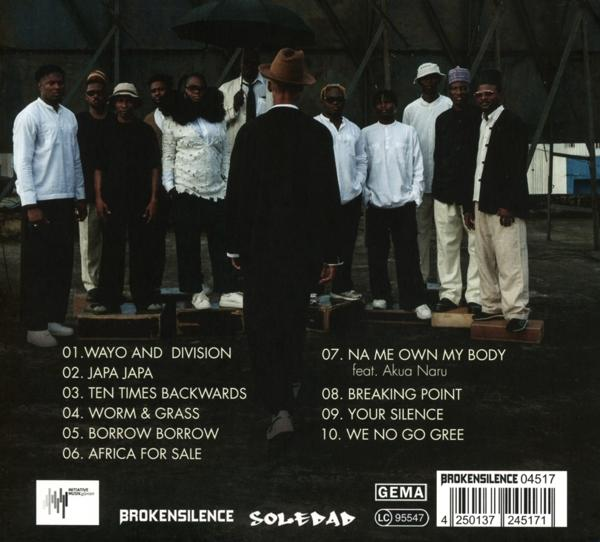 Albumcover mit Männergruppe, Text: Wayo and Division, Japa Japa, Ten Times Backwards...