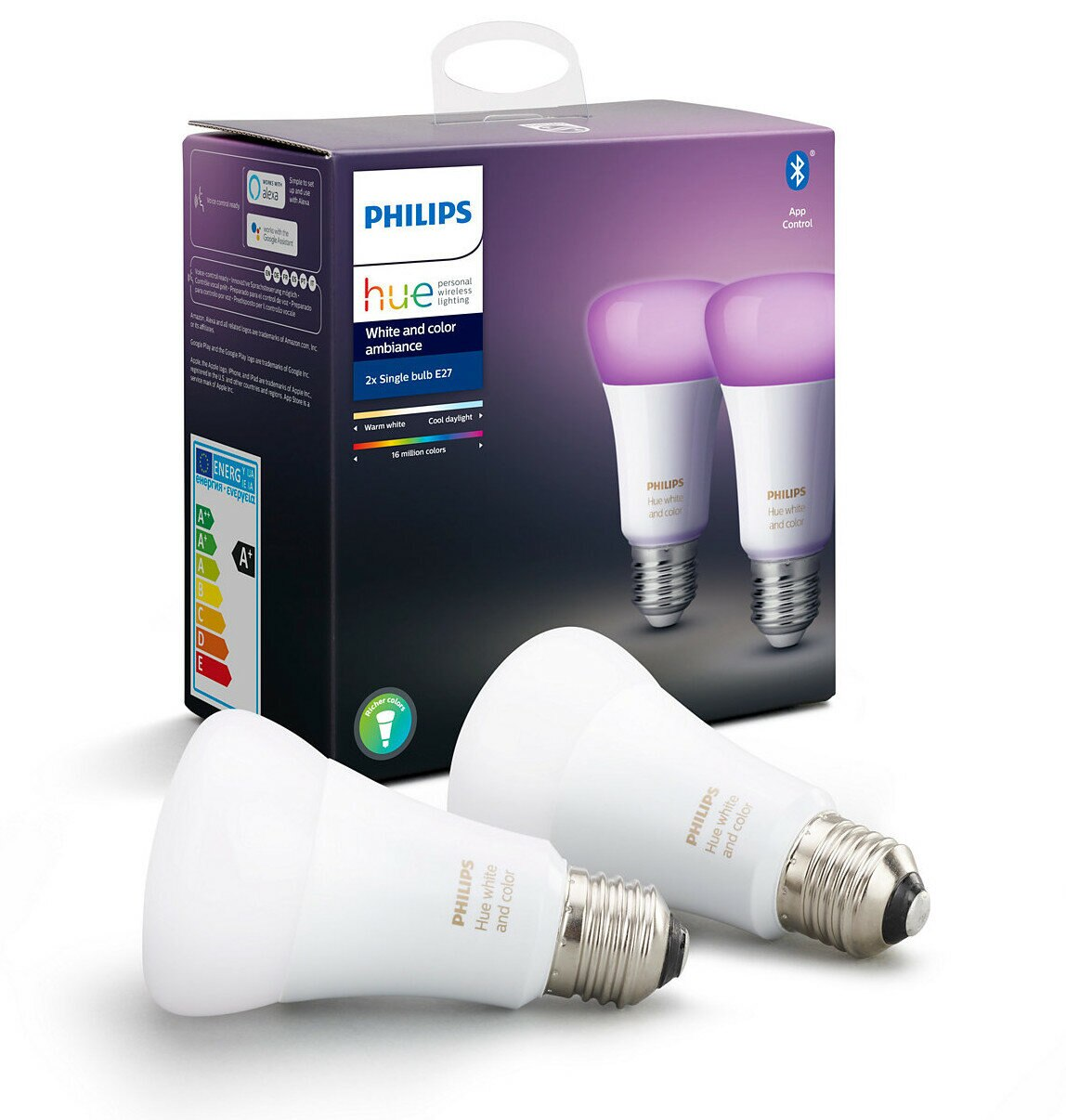 Inteligentna żarówka PHILIPS HUE White and color ambiance 2xE27