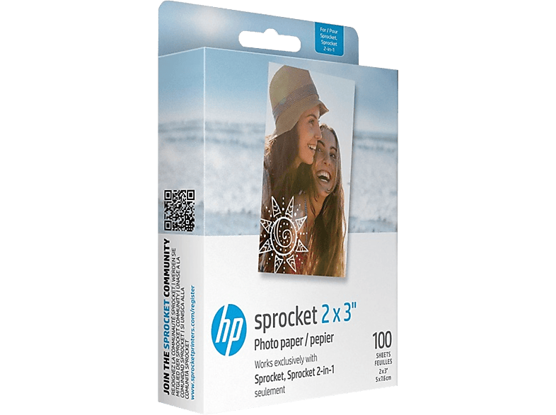 HP Sprocket 2x3 - Fotopapier (Mehrfarbig)