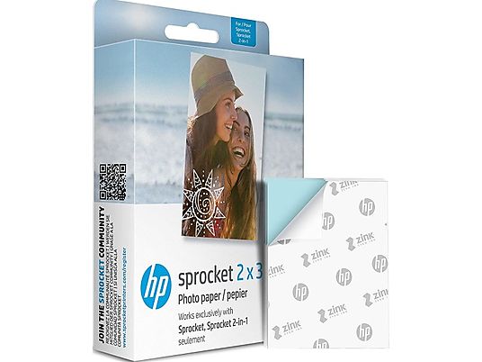 HP Sprocket 2x3" - Carta fotografica (Multicolore)