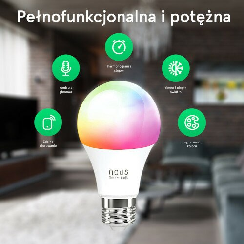 Żarówka NOUS Tuya P3 RGB E27 4szt