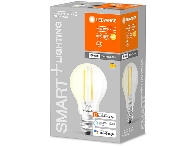 Żarówka LED LEDVANCE Smart+ WiFi CLA60 6W E27 – zdjęcie 2