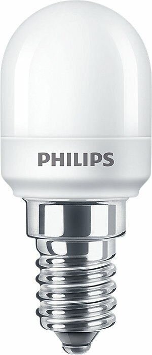 Biała żarówka LED z logo Philips na podstawie.