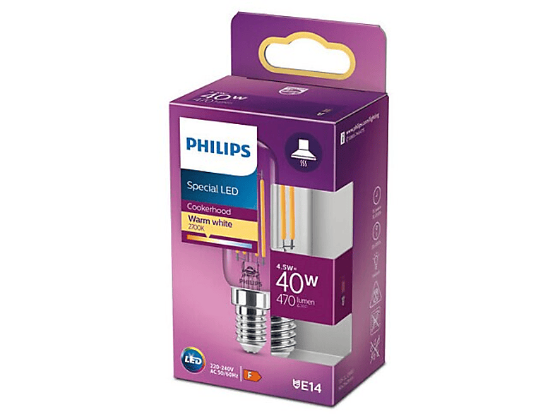 Żarówka LED PHILIPS Classic 40W T25L E14 CL ND RF SRT4 – zdjęcie 2
