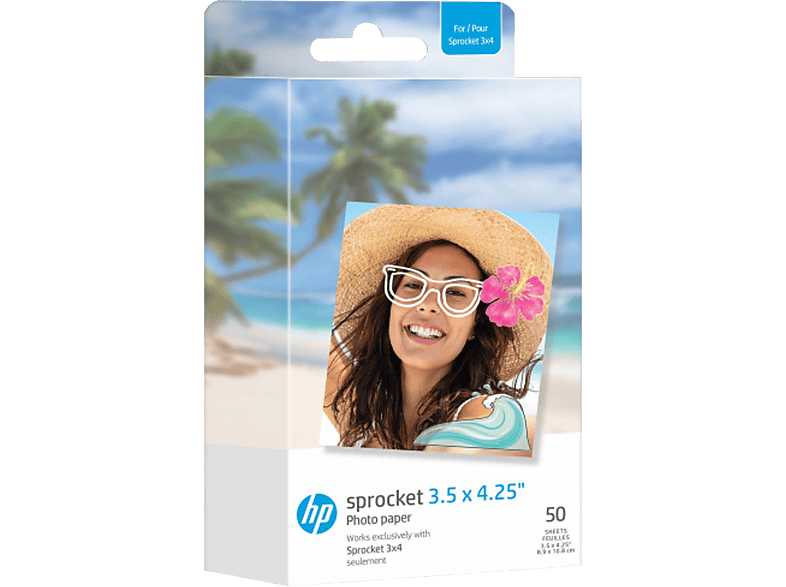 HP Sprocket 3x4 - Fotopapier (Mehrfarbig)