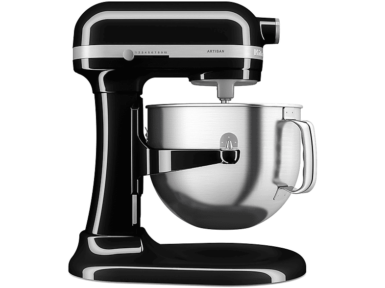 KitchenAid 5Ksm70Shxeob Impastatrice Planetaria, 325 W, capacità ciotola 6,6 l, Nero Onice