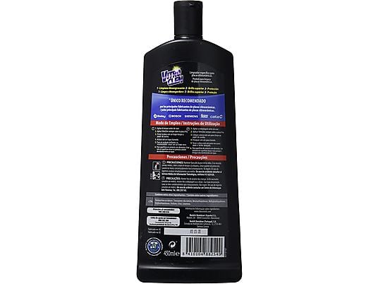 Accesorio limpieza - Vitroclen Limón Crema, 450 ml, Limpiador para vitrocerámica, Universal