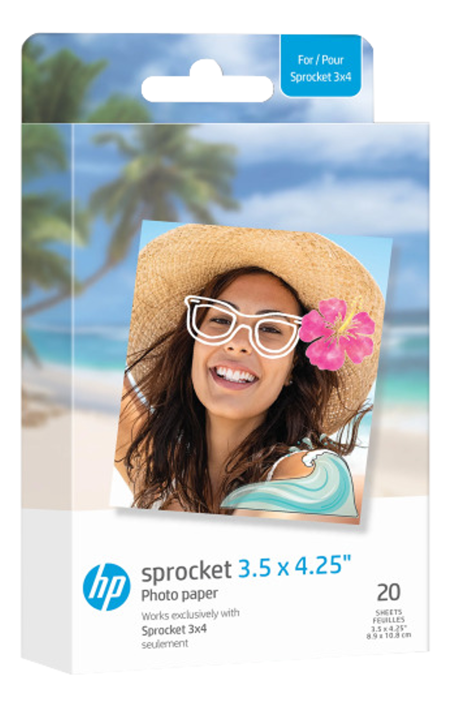 HP Sprocket 3x4 - Carta fotografica (Multicolore)
