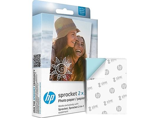 HP Sprocket 2x3" - Fotopapier (Mehrfarbig)