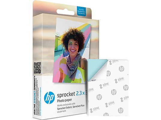 HP Sprocket Select 2.3x3.4" - Carta fotografica (Multicolore)