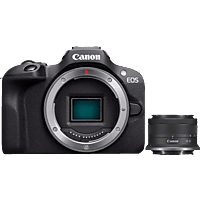 CANON EOS R100 Kit Systemkamera  mit Objektiv 18-45 mm , 7,62 cm Display, WLAN