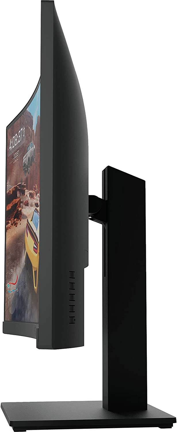 Monitor gaming - HP X27qc, 27", QHD, Curvo, 1 ms, 165 Hz, 1 HDMI 2.0; Panel VA,  FreeSync™, Eyesafe® Premium, OMEN Gaming Hub, Negro