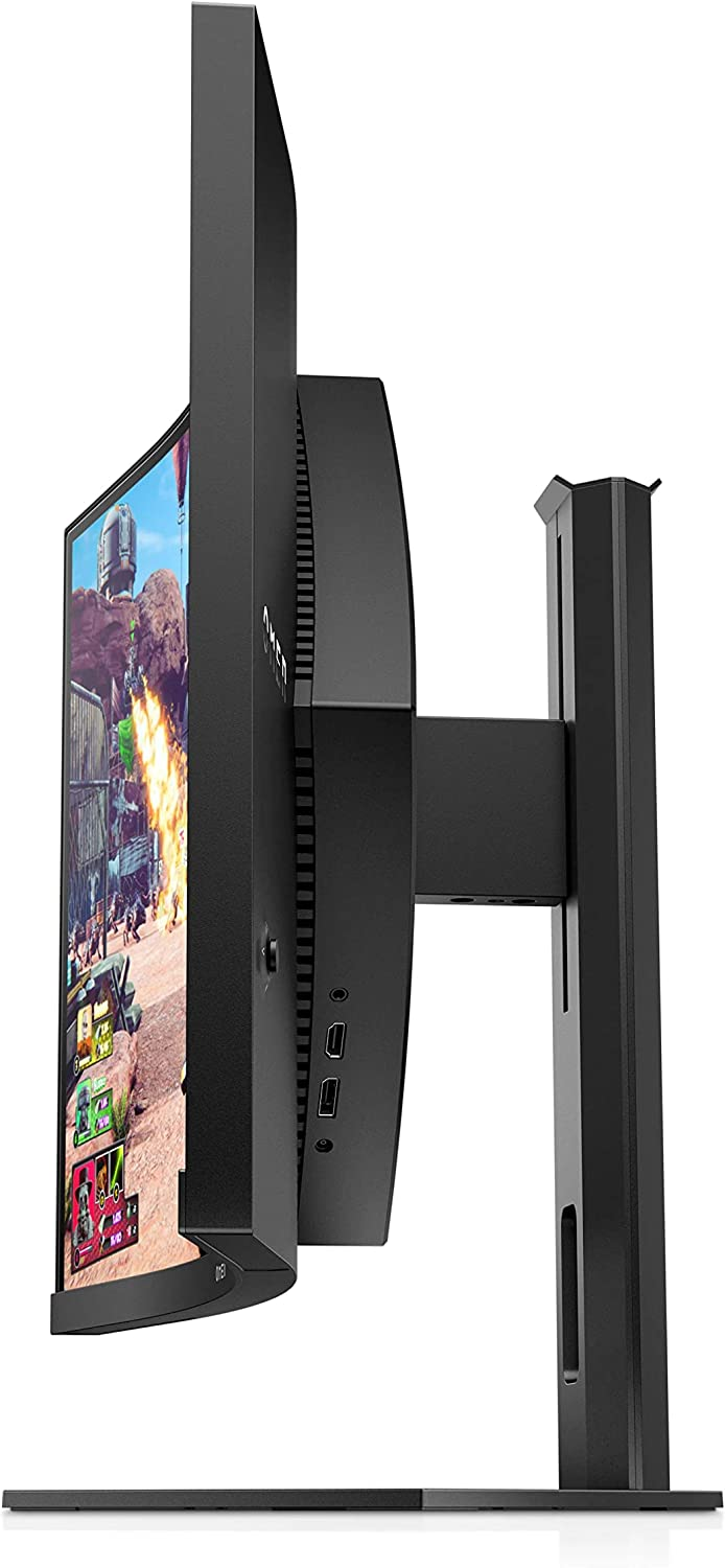 Monitor gaming - HP OMEN 27c, 27", QHD, curvo, 1 ms, 240 Hz, 1 HDMI 2.0, Panel VA, Eyesafe®,  FreeSync™ Premium Pro, OMEN Gaming Hub, Negro